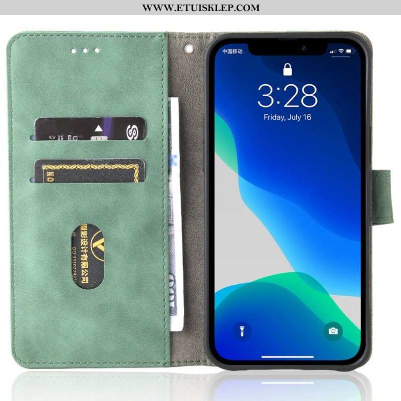 Etui Folio do iPhone 14 Plus Dotyk Skóry